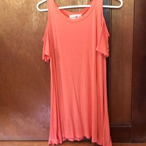 a orange dress from wishful park